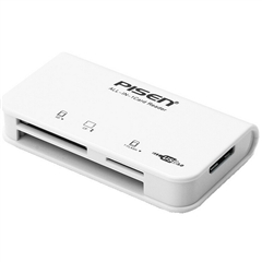 USB3.0三合一读卡器 苹果白/吸塑挂卡装-(NJ)