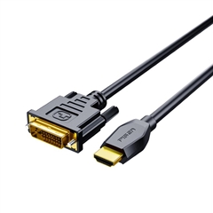 HDMI转DVI高清转接<font color="red">线</font>1.5m(黑色)袋子装-国内版CN(NJ)