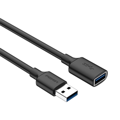 USB3.0公转母延长线1.5m(黑色)袋子装-国内版CN(NJ)