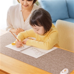 PISEN-简约暖手桌垫HJ-QW03(棉麻灰)纸质彩盒装-国内版CN
