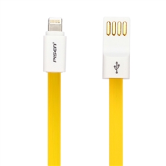 小面Apple Lightning 数据充电线（800mm)柠檬黄（iphone5 5S数据线）(T)