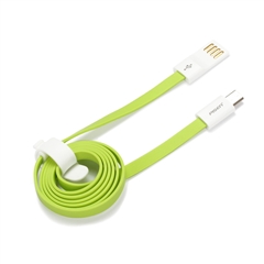 小面Micro USB数据充电线II(800mm新版）青草绿