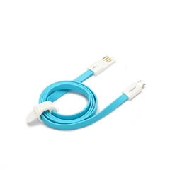 小面Micro USB数据充电线II(800mm新版）湖水蓝