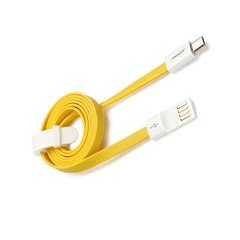 小面Micro USB数据充电线II(800mm新版）柠檬黄