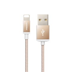 Apple Lightning双面USB数据充电线(200mm)(香槟金)挂卡装-国内版CN(T)