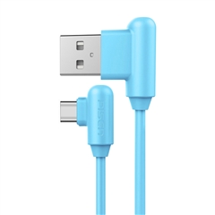 带电青年-USB Type-C(L头)数据充电线(1000mm)(海心蓝)彩盒装-国内版CN